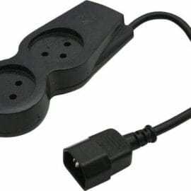 מפצל שני שקעים מיציאת אל פסק (קומקום נקבה)