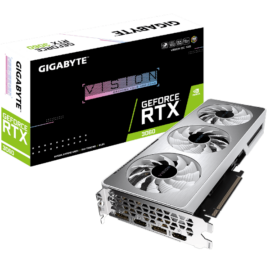 כ. מסך Gigabyte RTX3060 ViSION 12GB 2.0 WHITE PCIE4.0X16 LHR