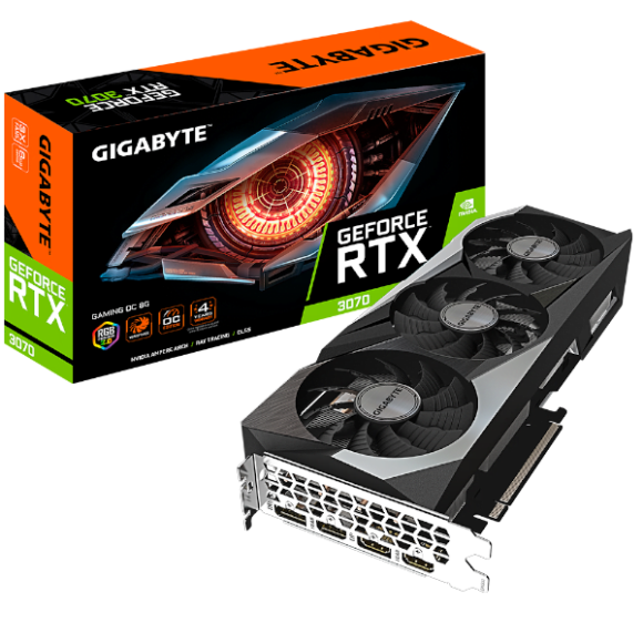 כרטיס מסך Gigabyte RTX 3070 GAMING OC 8GB 2.0 PCIE 4.0X16 LHR